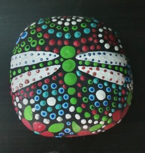 Stone painting by Nehal -Designer Dragon Fly