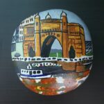 Stone painting by Nehal - Gateway of India