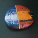 Stone painting by Nehal -Two sides of a coin