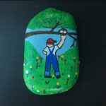 Stone painting by Nehal -Innocent thief