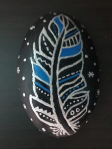 Stone painting by Nehal -Designer Feather