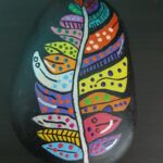 Stone painting by Nehal -Feathers of Dream Bird
