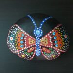 Stone painting by Nehal -Elegant Butterfly