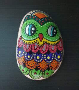 Stone painting by Nehal -King of Night-Owl