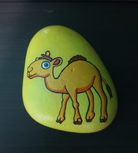 Stone painting by Nehal -Ship of Desert-Camel