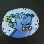 Stone painting by Nehal -Cute Hippo