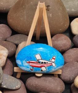 Stone painting by Nehal -Aeroplane