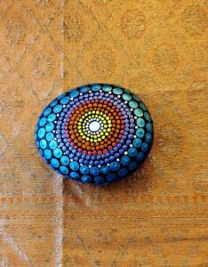 Stone painting by Nehal -Beautiful Pattern