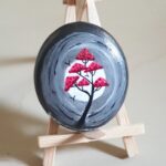 Stone painting by Nehal -Colorful Tree
