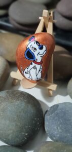 Stone painting by Nehal -Cute Puppy