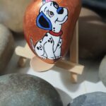 Stone painting by Nehal -Cute Puppy