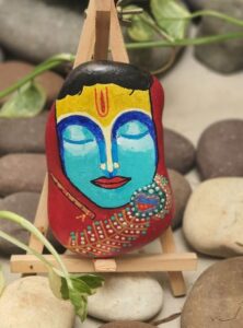 Stone painting by Nehal -Lord Krishna