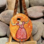 Stone painting by Nehal -dancing lady